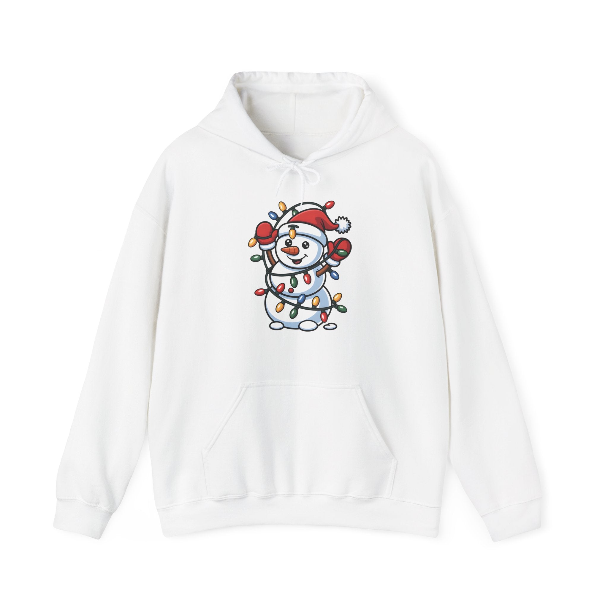 Christmas Lights Snowman Hoodie