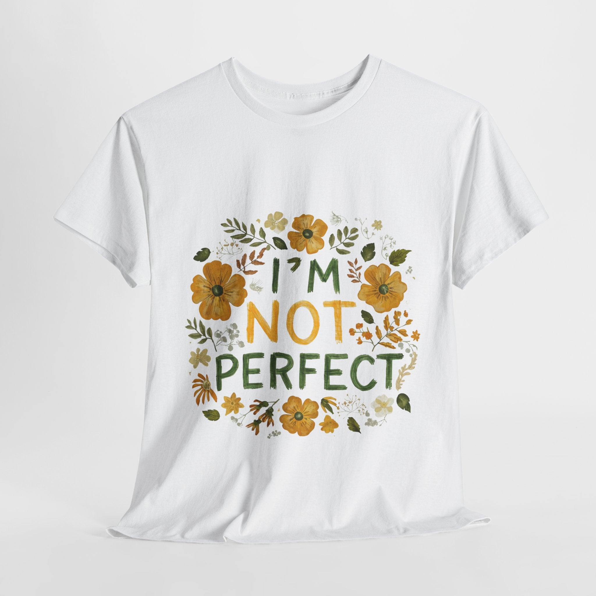 I Am Not Perfect Floral Tee
