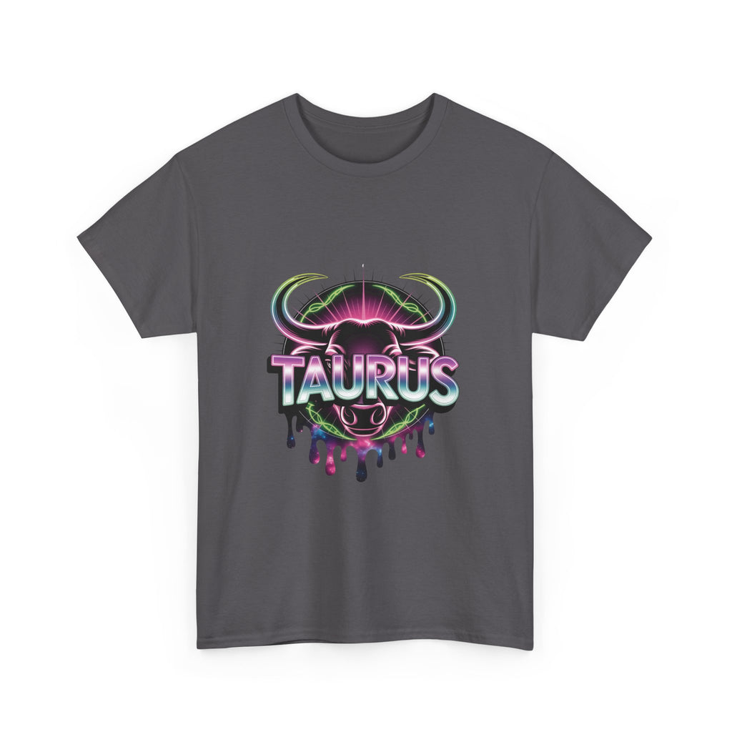 Neon Taurus Zodiac Tee