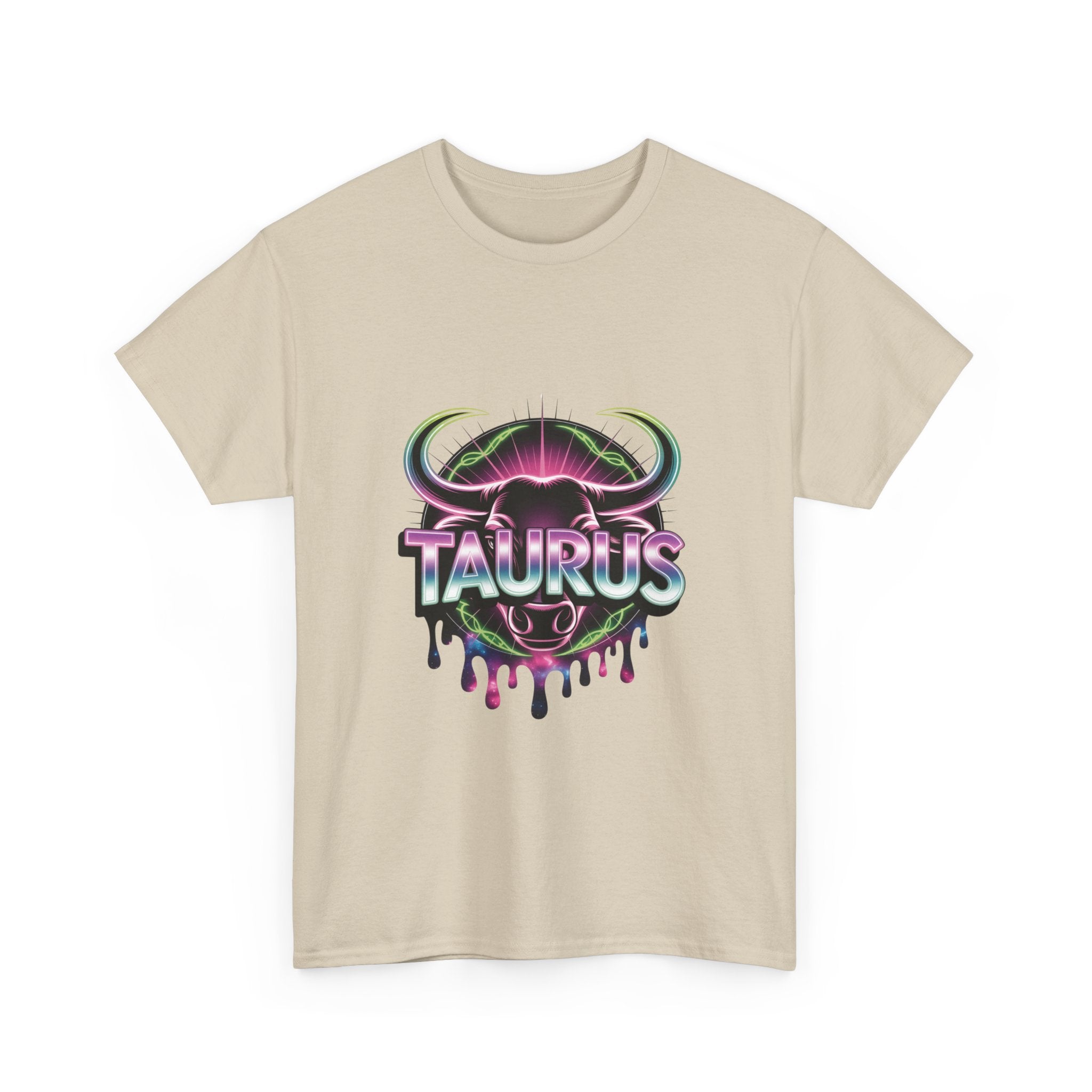 Neon Taurus Zodiac Tee