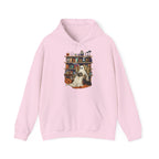 Ghost Reading Halloween Book Lover Hoodie