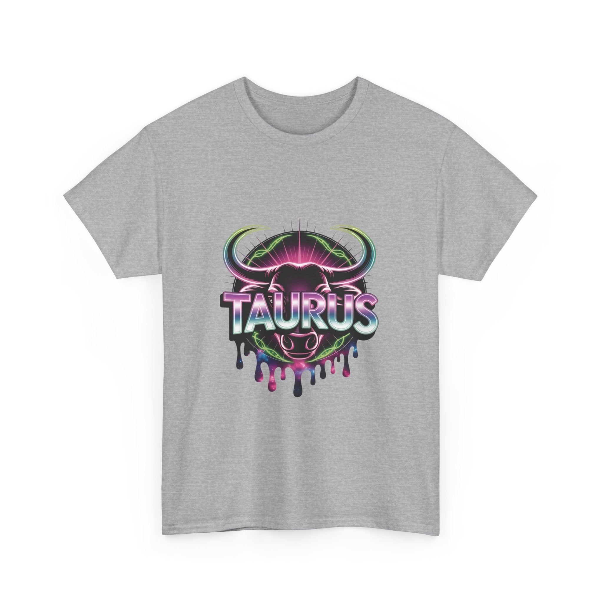 Neon Taurus Zodiac Tee