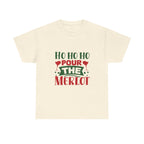 Christmas Wine Graphic Tee, Santa Claus Cotton Shirt, Holiday Merlot T-Shirt, Festive Unisex Top, Xmas Alcoholic Apparel