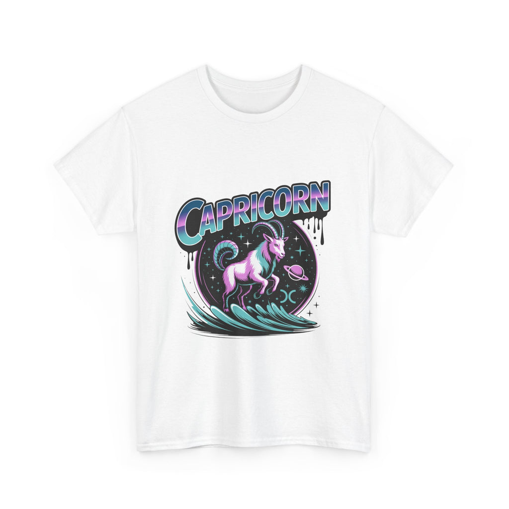 Neon Capricorn Zodiac Tee