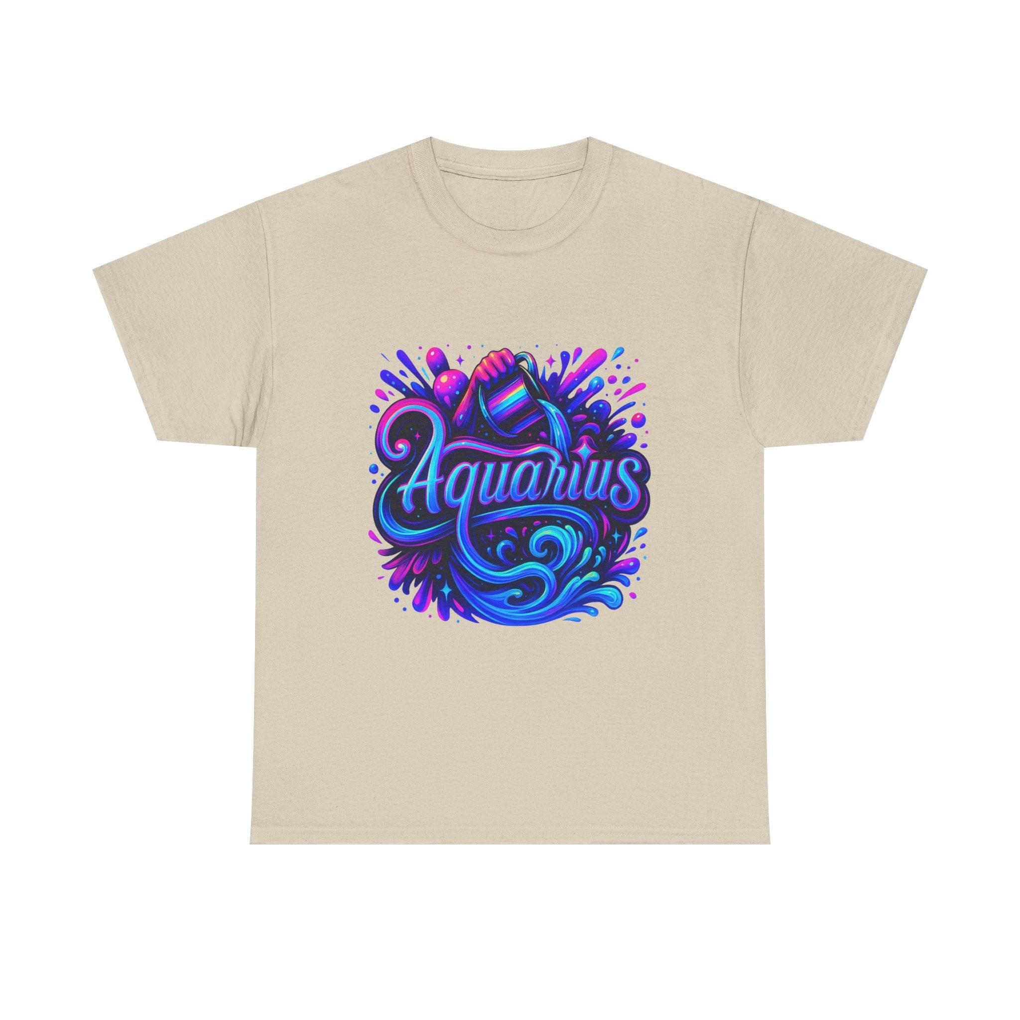Neon Aquarius Zodiac Tee