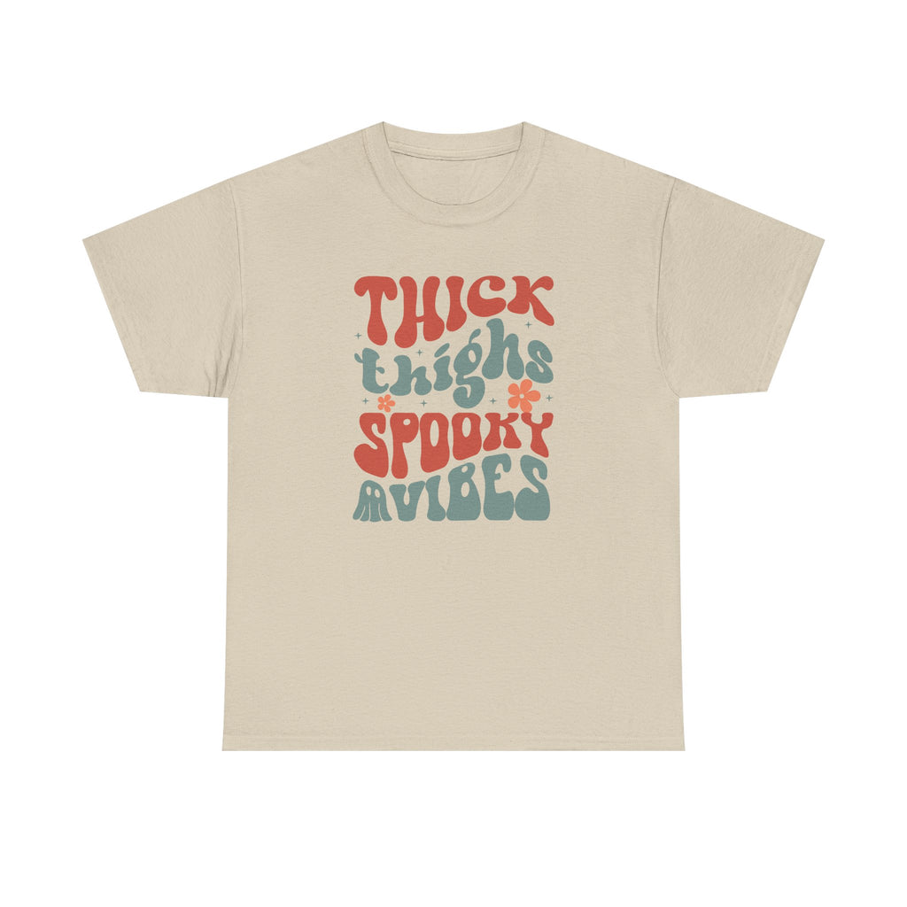 Thick Thighs Spooky Vibes Halloween Tee