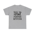 Black Cat Pumpkin Patch Halloween T-Shirt