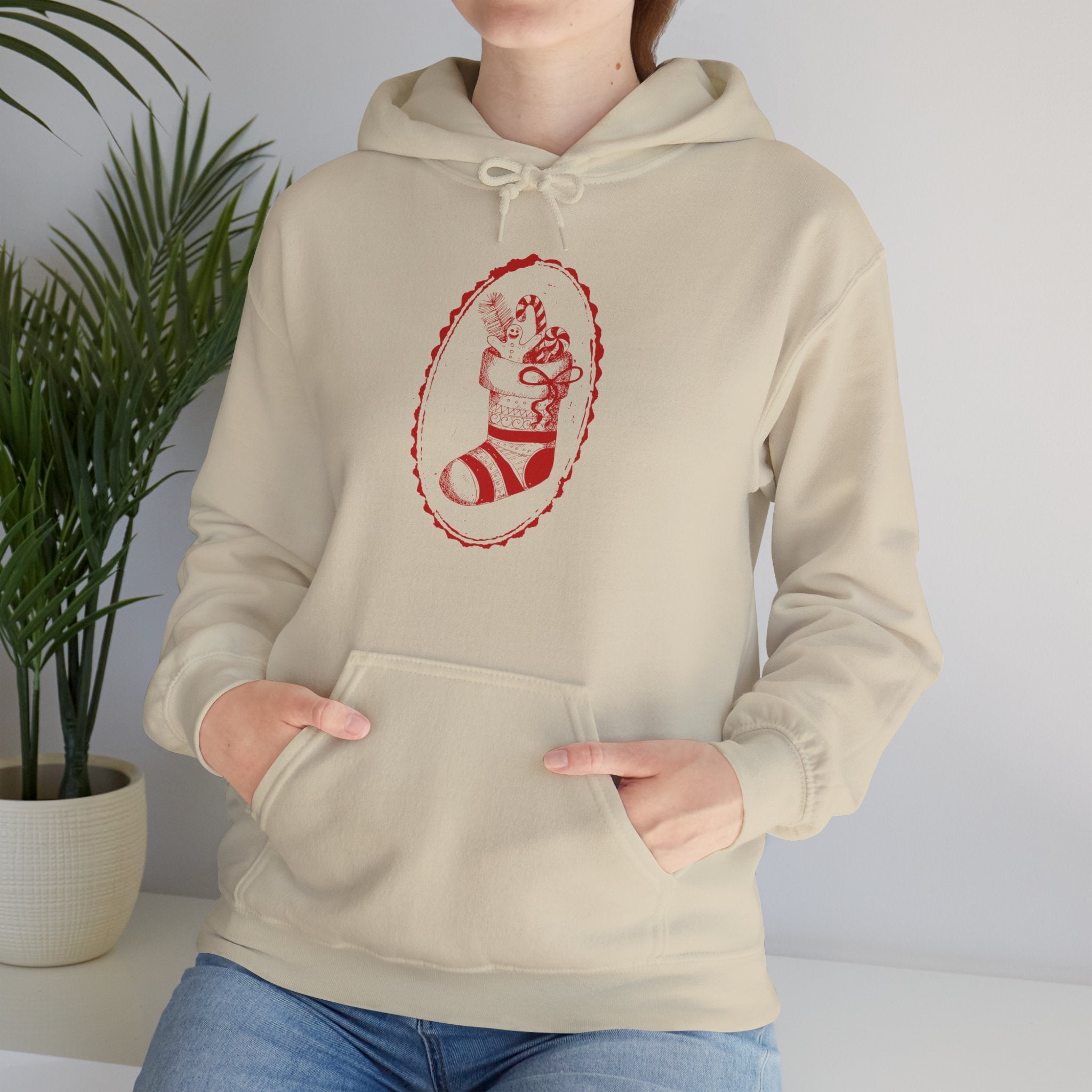 Red Christmas Stocking Hoodie