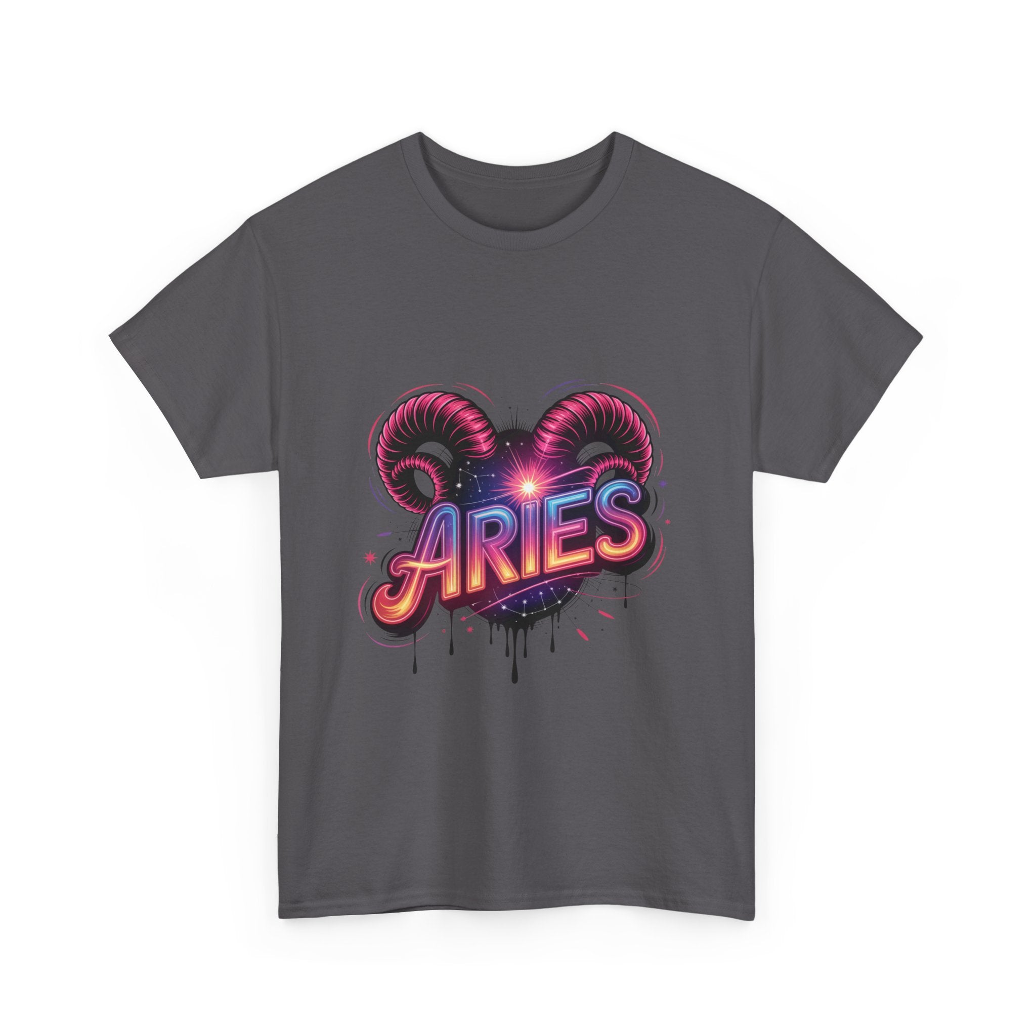 Neon Aries Zodiac Tee