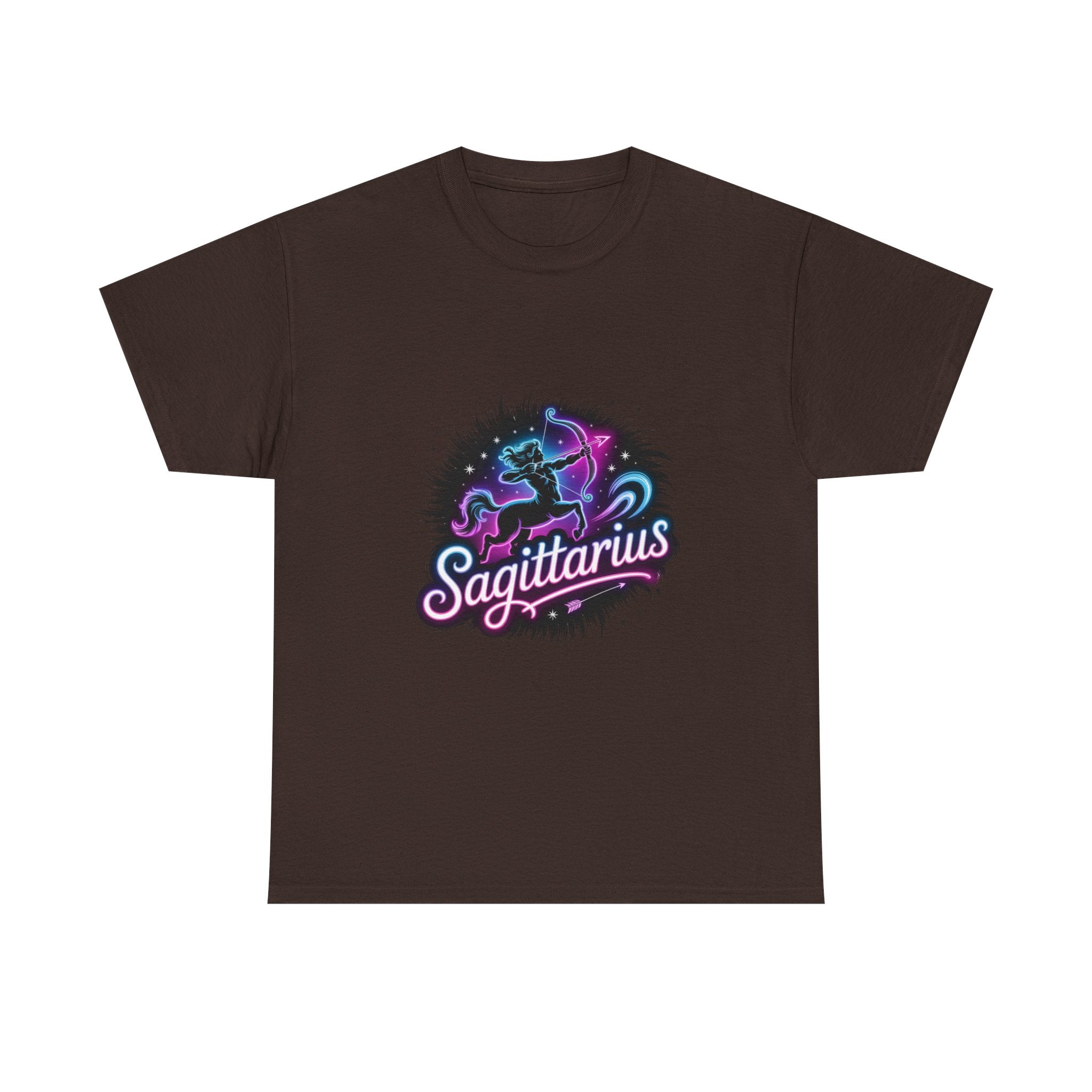 Neon Sagittarius Zodiac Tee
