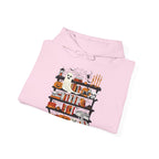 Funny Ghost Book Lovers Halloween Library Spooky Season Hoodie