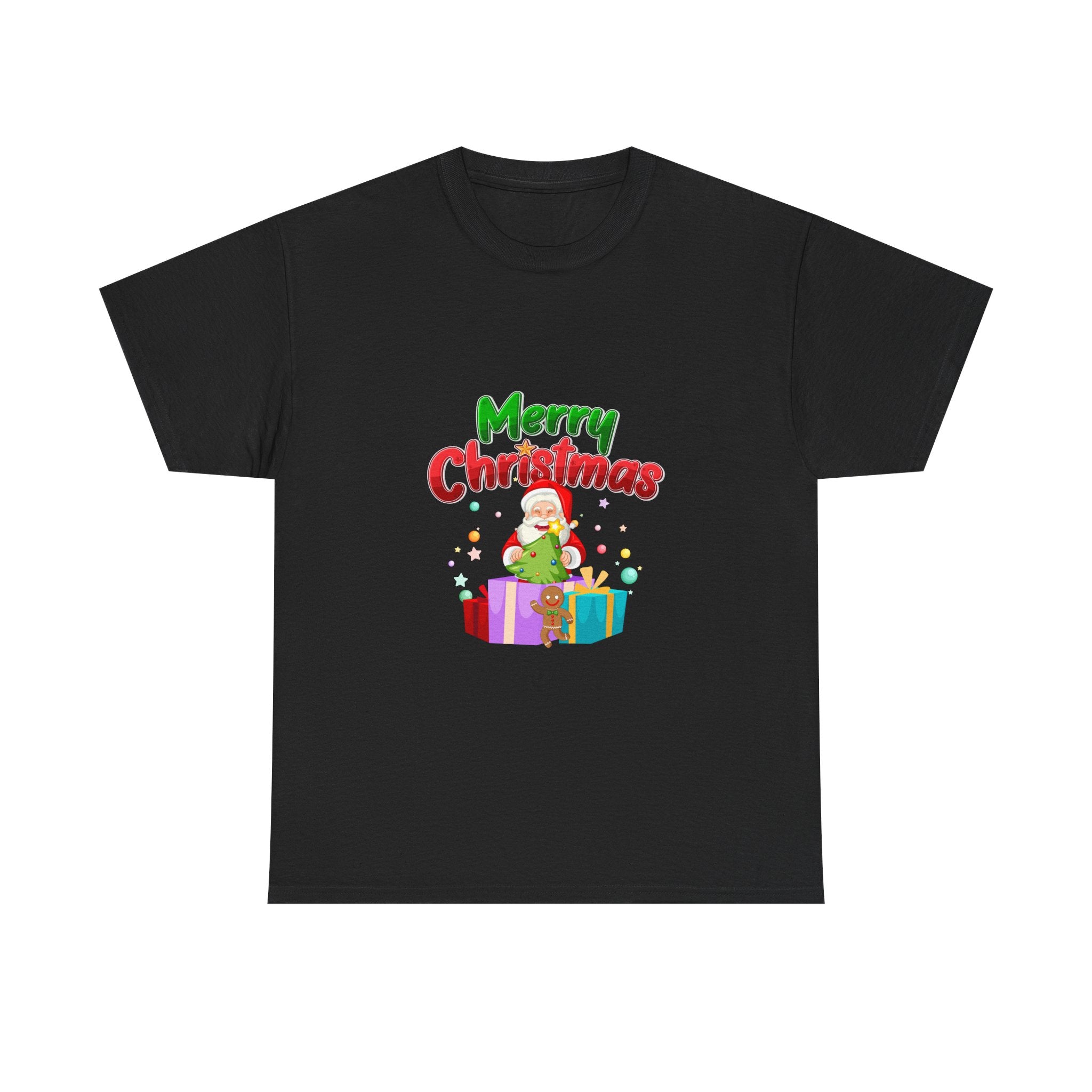 Santa & Presents Merry Christmas Graphic Tee
