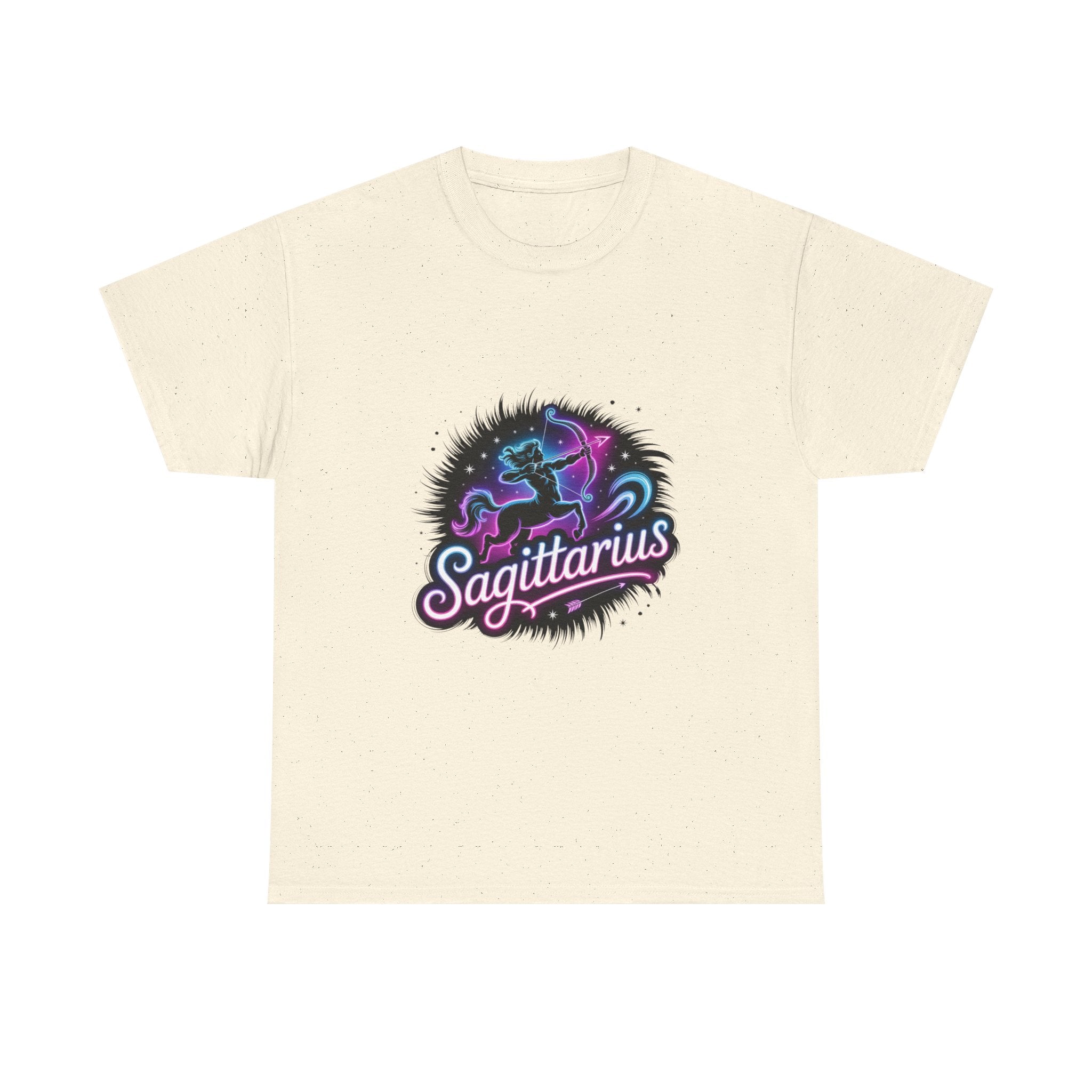 Neon Sagittarius Zodiac Tee