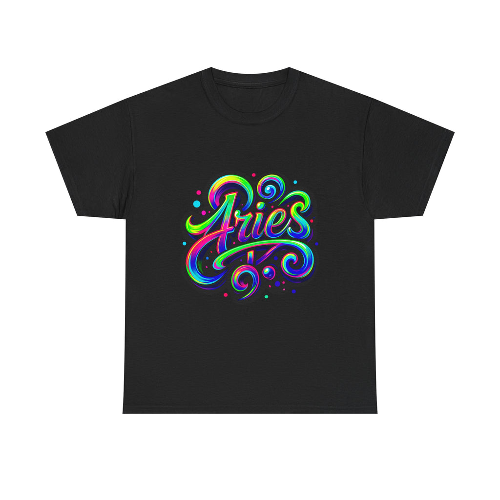Neon Aries Zodiac Tee