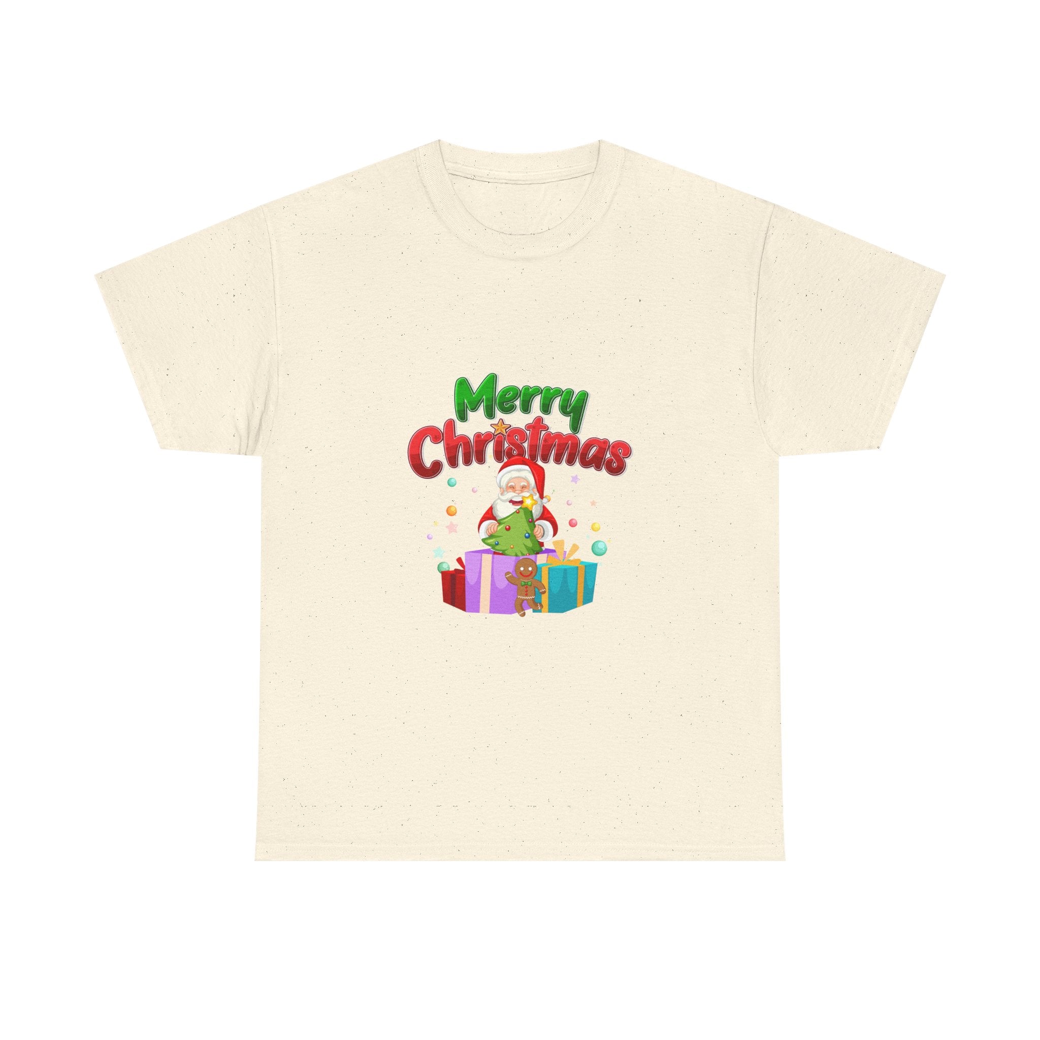 Santa & Presents Merry Christmas Graphic Tee