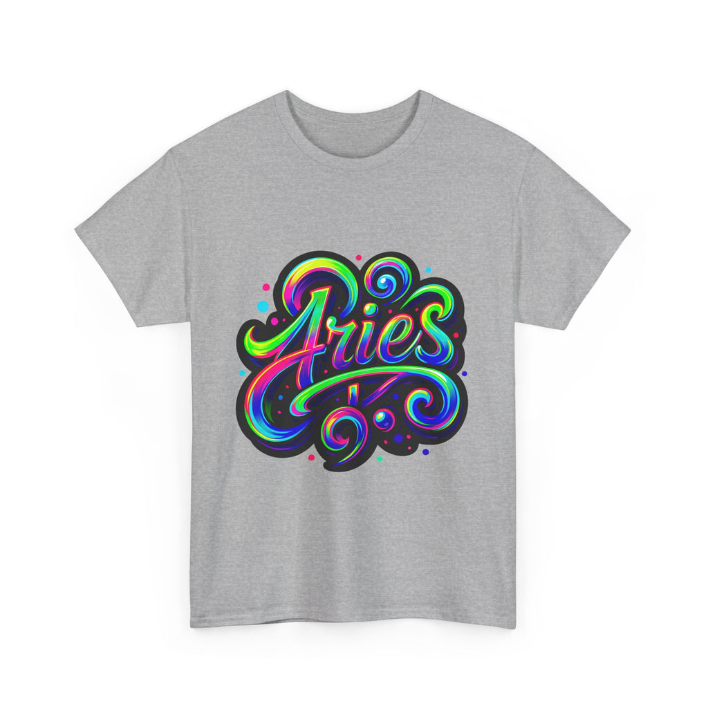 Neon Aries Zodiac Tee