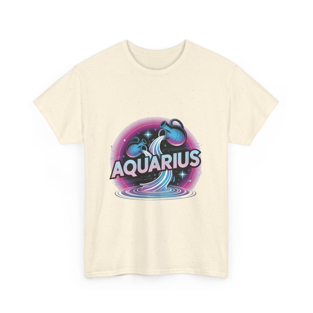 Neon Aquarius Zodiac Tee