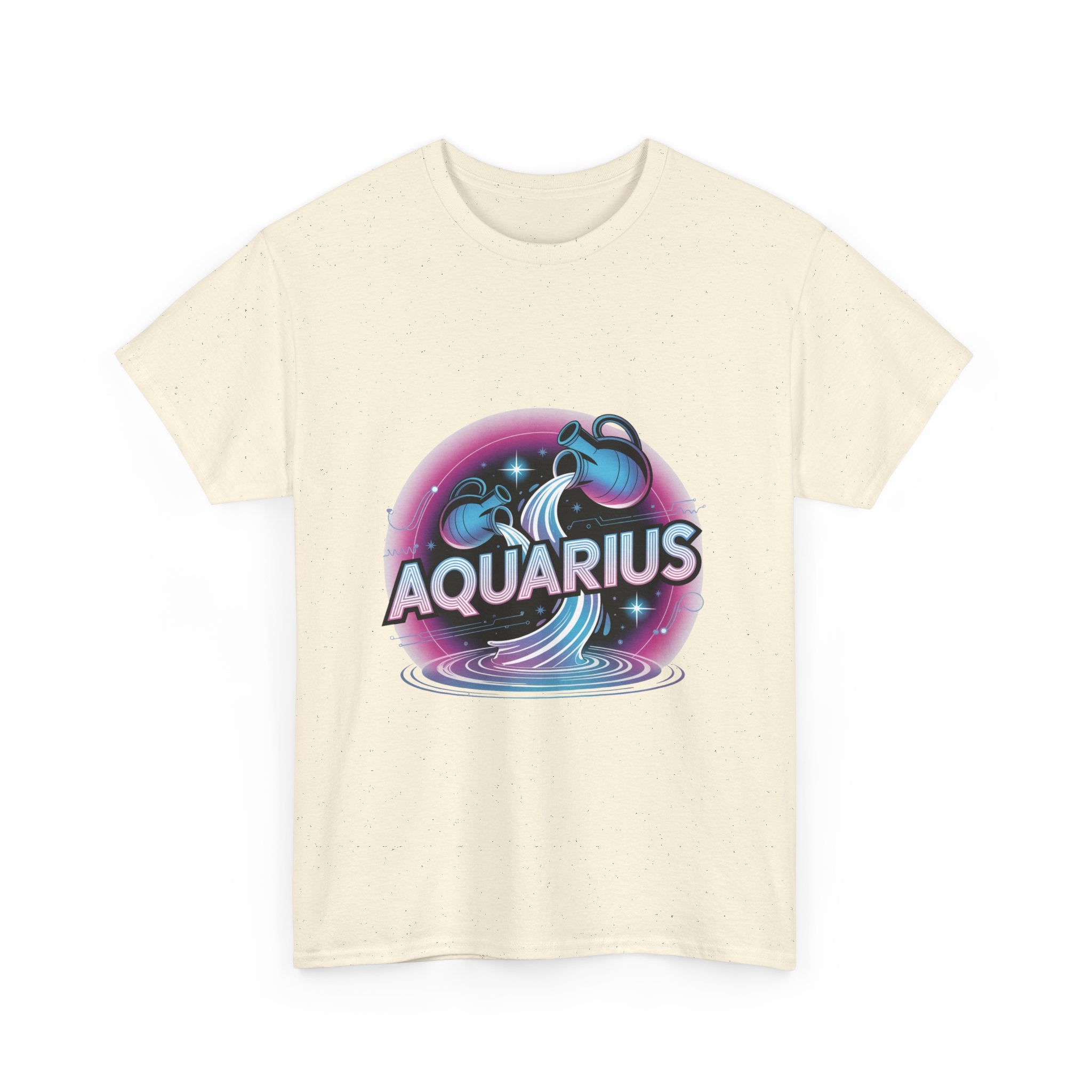 Neon Aquarius Zodiac Tee