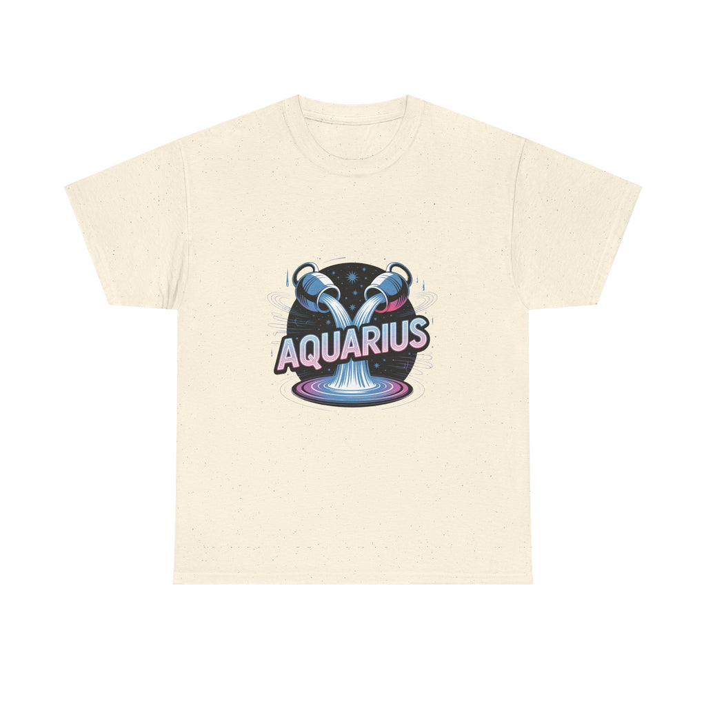 Neon Aquarius Zodiac Tee