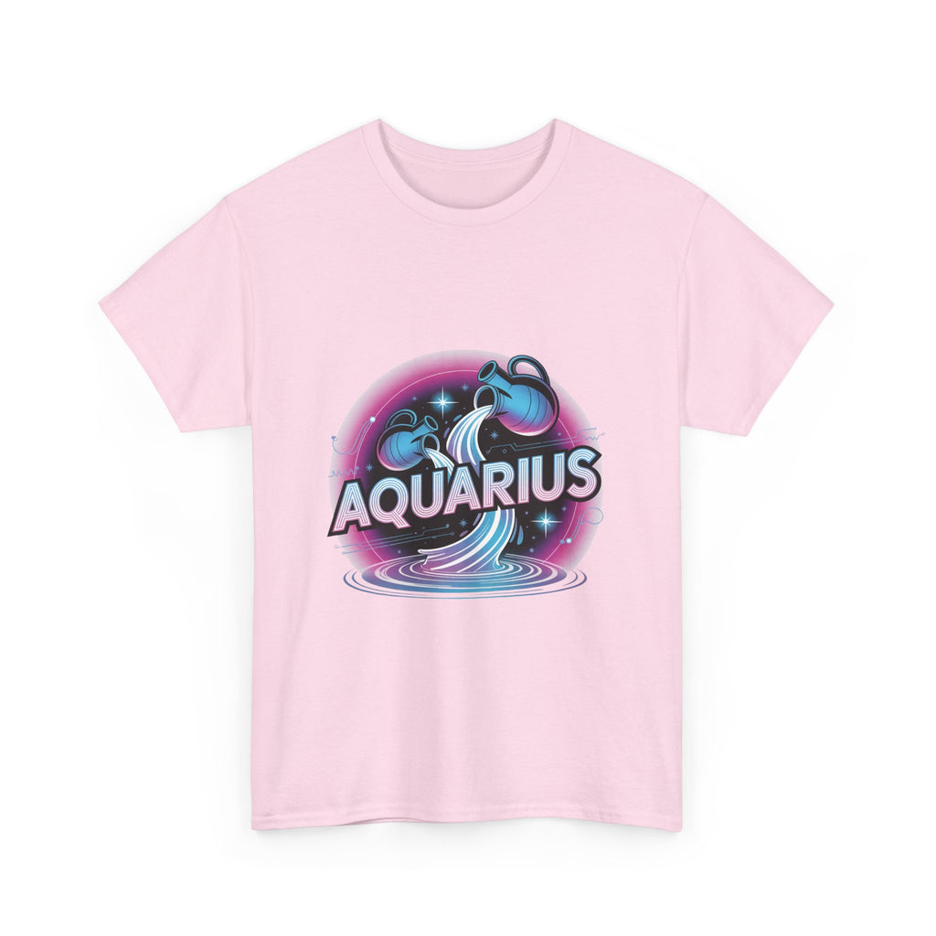 Neon Aquarius Zodiac Tee