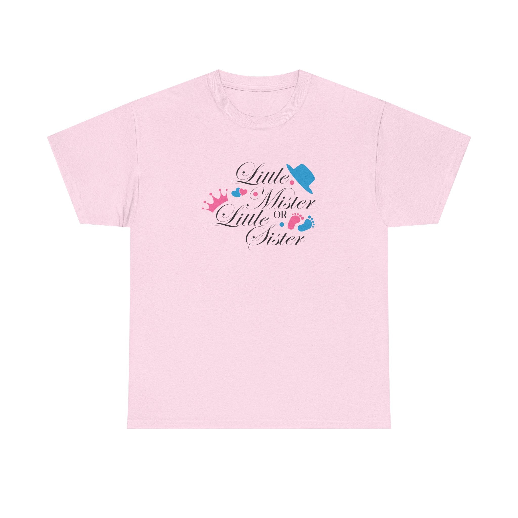 Little Mister Or Little Sister Unisex Tee, Graphic Tee, Gender Reveal Shirt, Boy or Girl T-Shirt, Baby Shower Gift