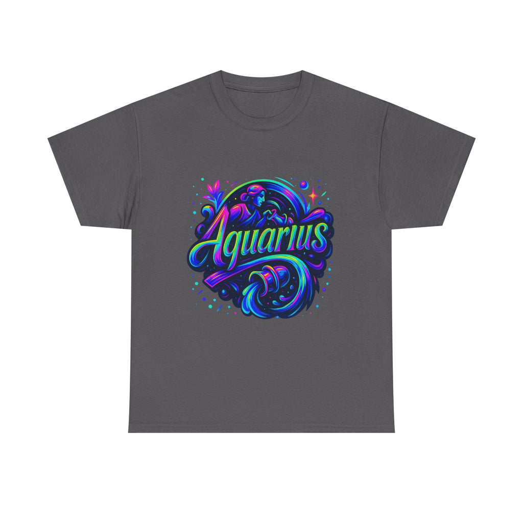Neon Aquarius Zodiac Tee