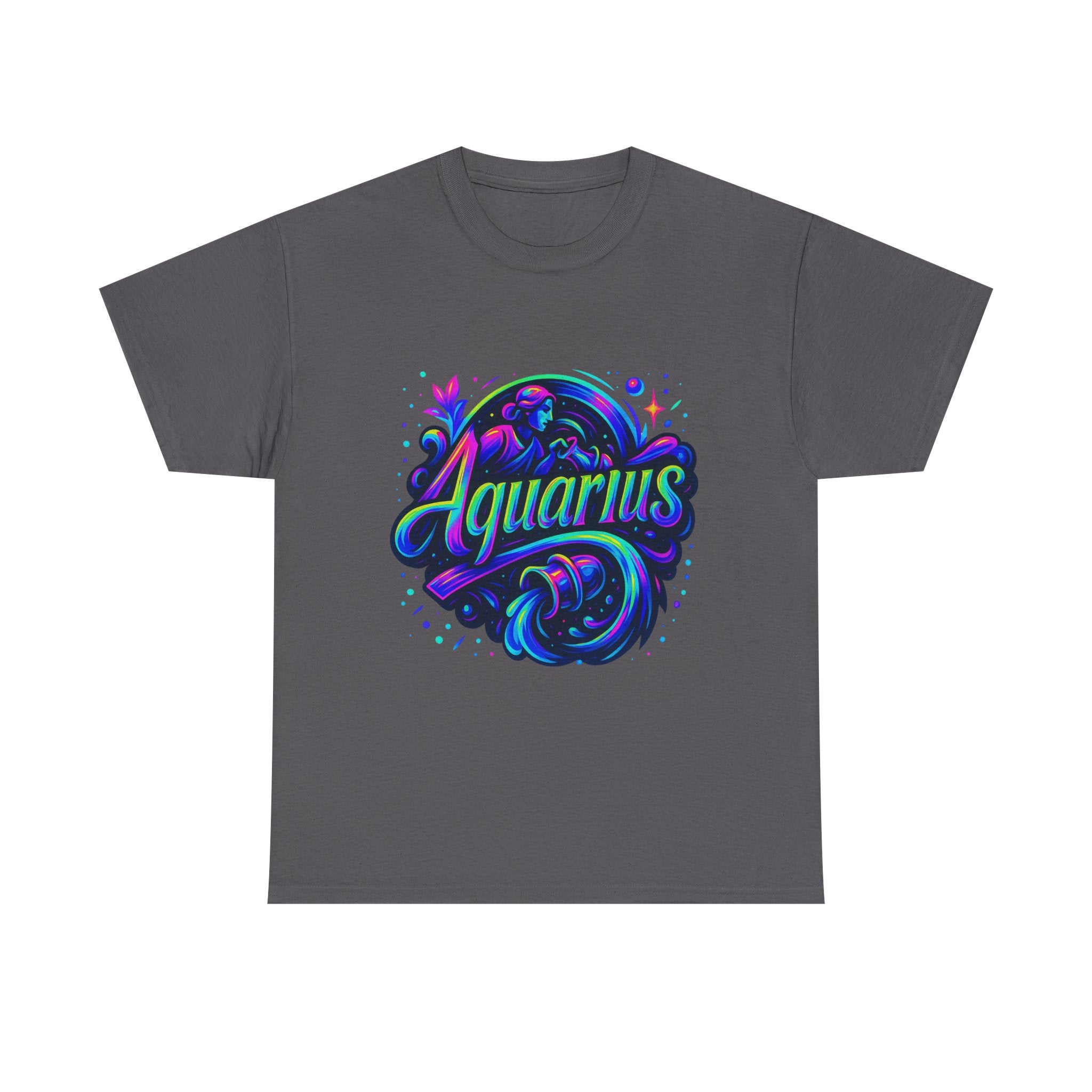 Neon Aquarius Zodiac Tee