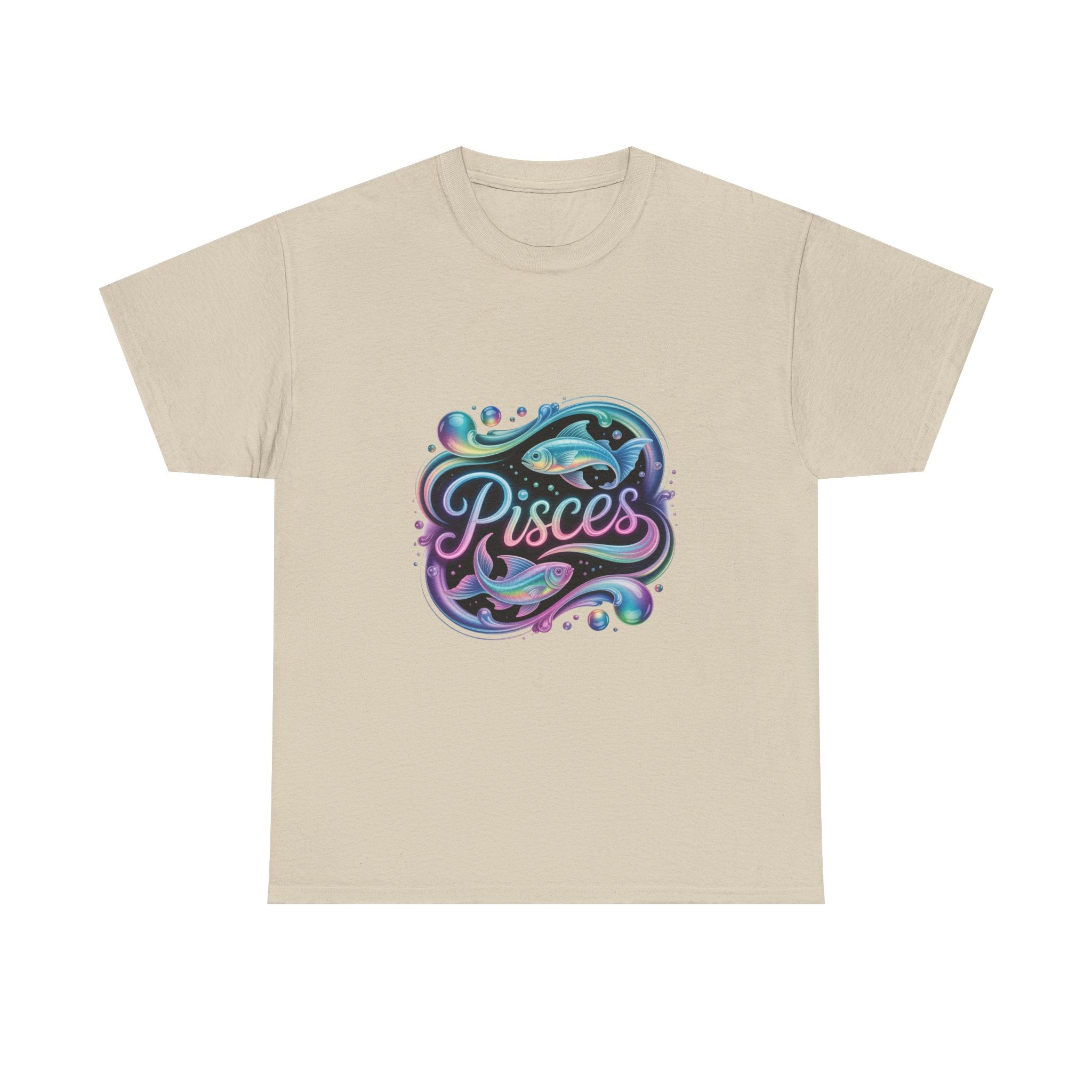 Neon Pisces Zodiac Tee