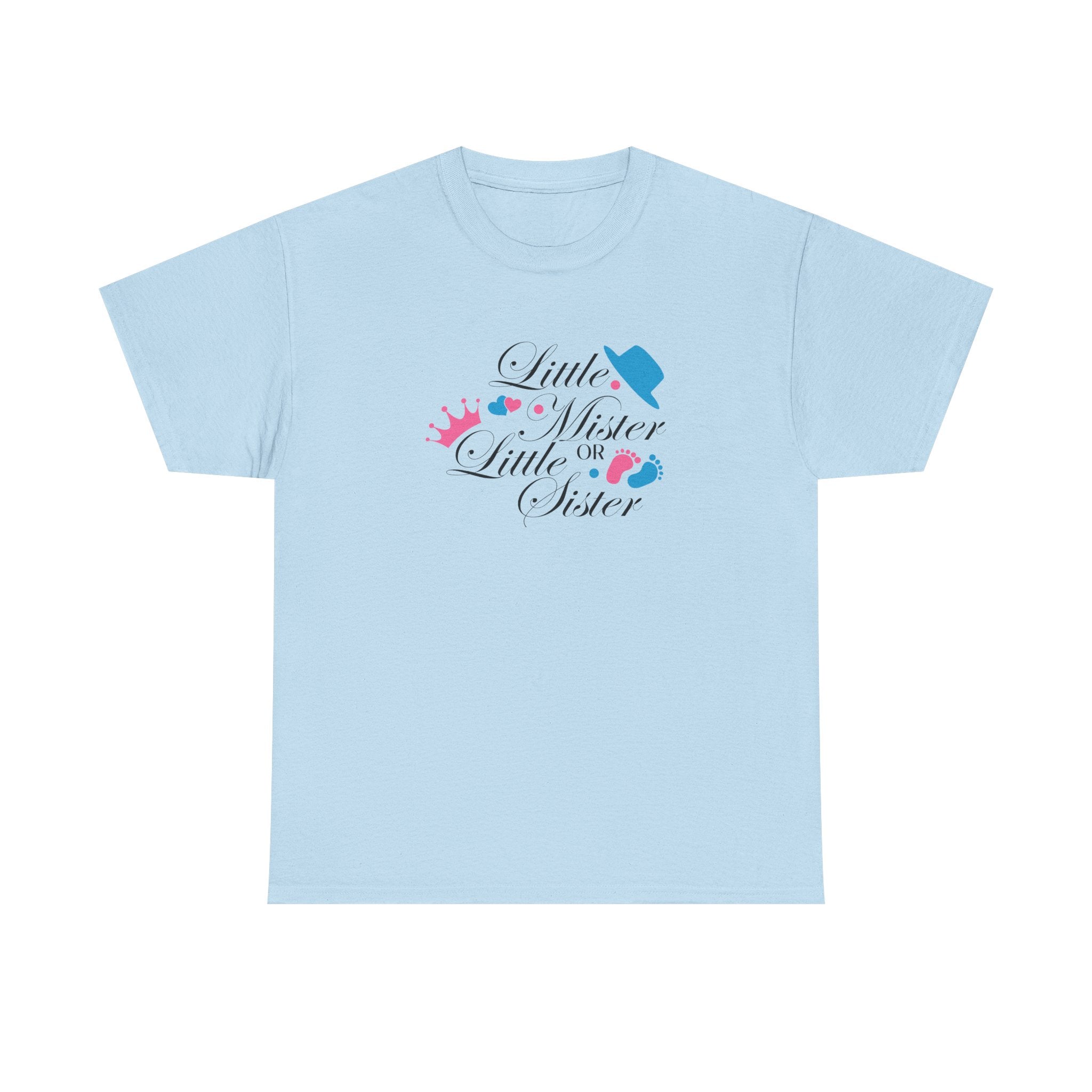 Little Mister Or Little Sister Unisex Tee, Graphic Tee, Gender Reveal Shirt, Boy or Girl T-Shirt, Baby Shower Gift