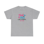 Grandpa Loves You Unisex Tee, Pink Blue Graphic T-Shirt, Gift for Grandpa, Family Shirt, Gender Neutral Top, Father's Day Present