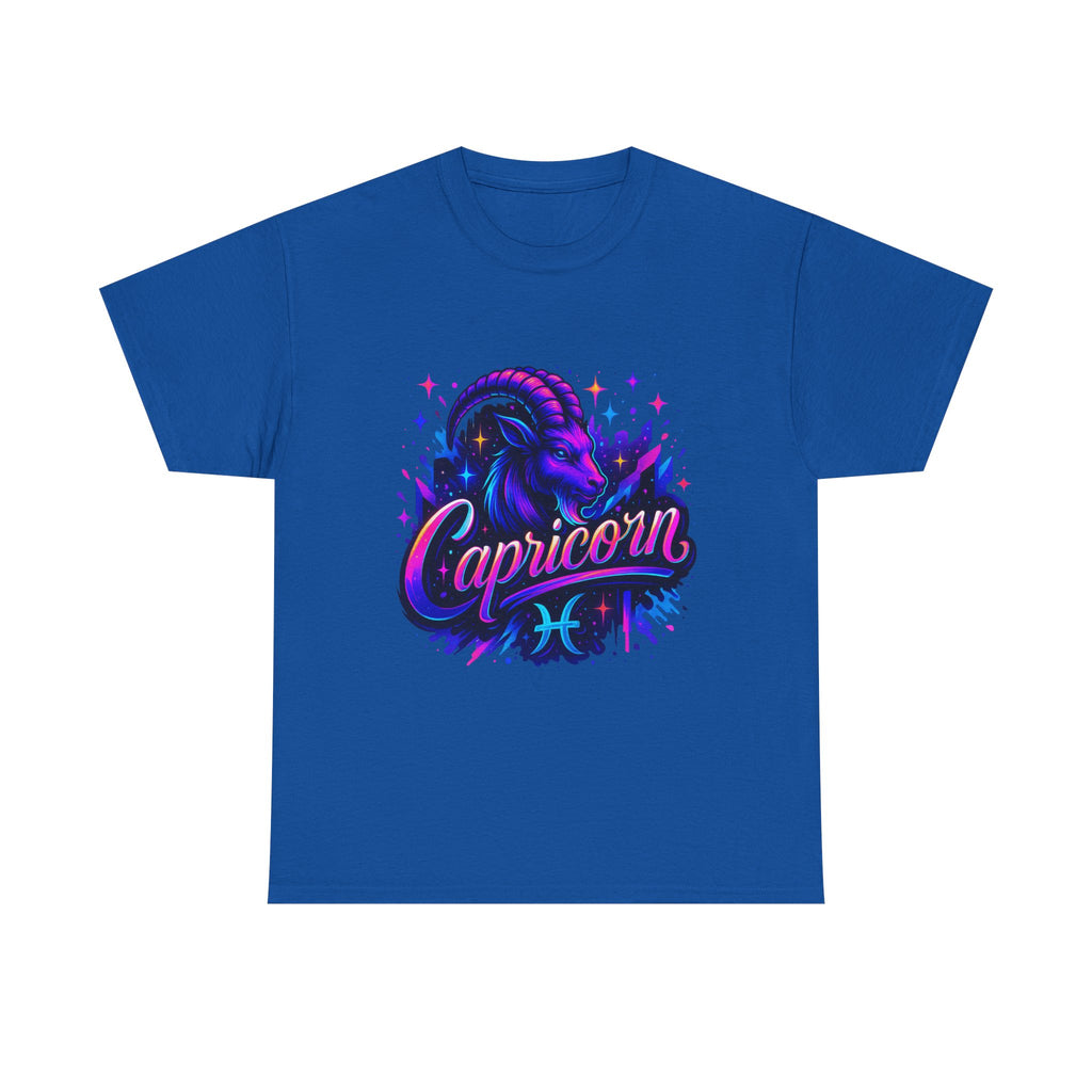 Neon Capricorn Zodiac Tee
