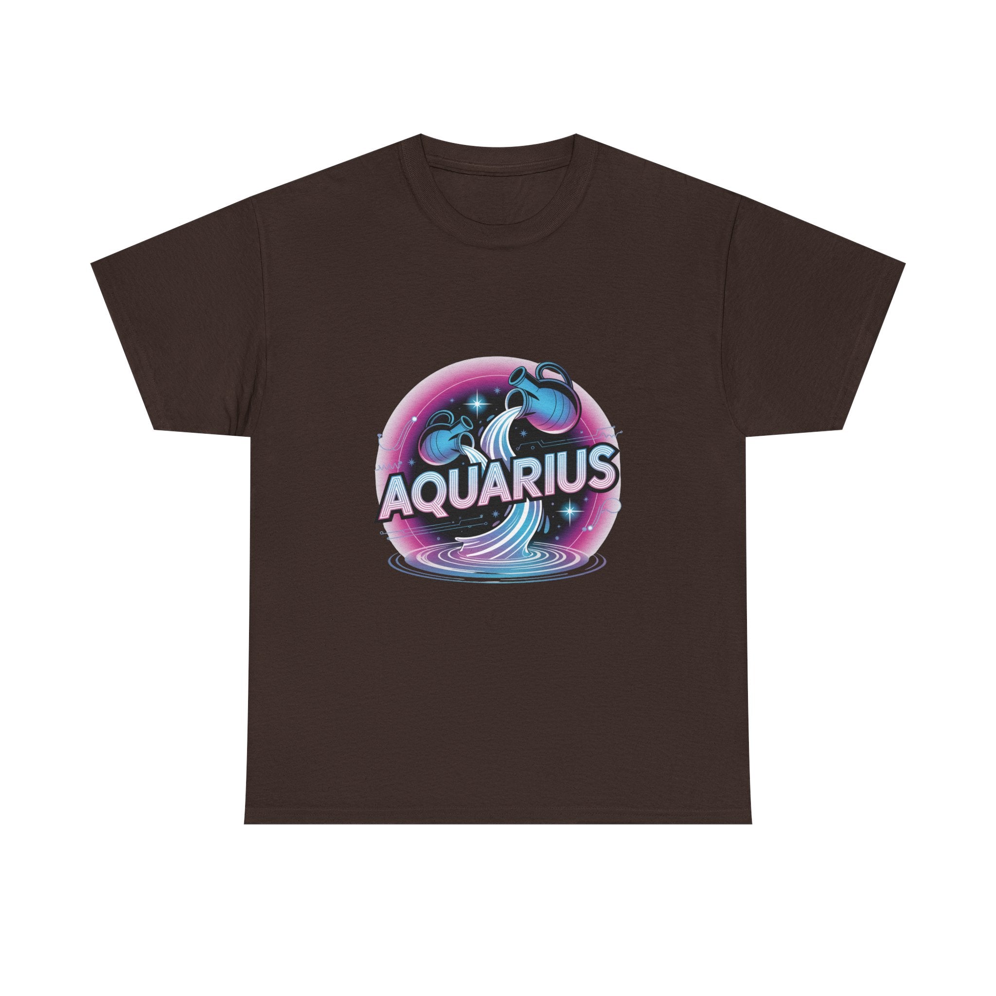 Neon Aquarius Zodiac Tee