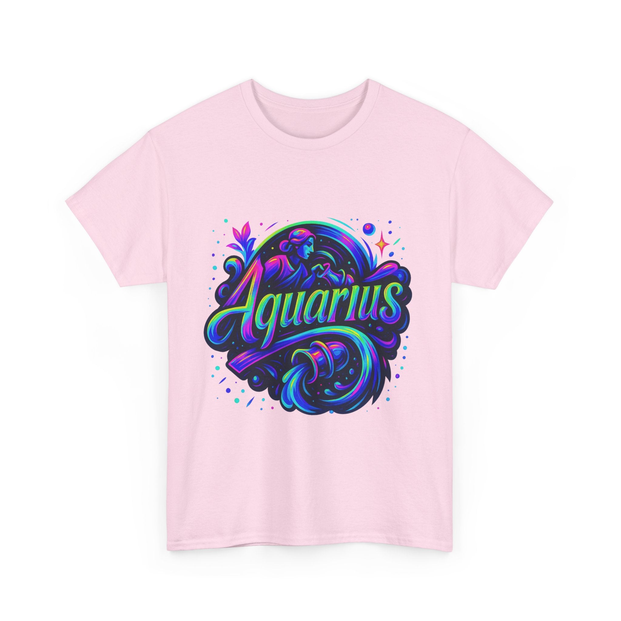 Neon Aquarius Zodiac Tee