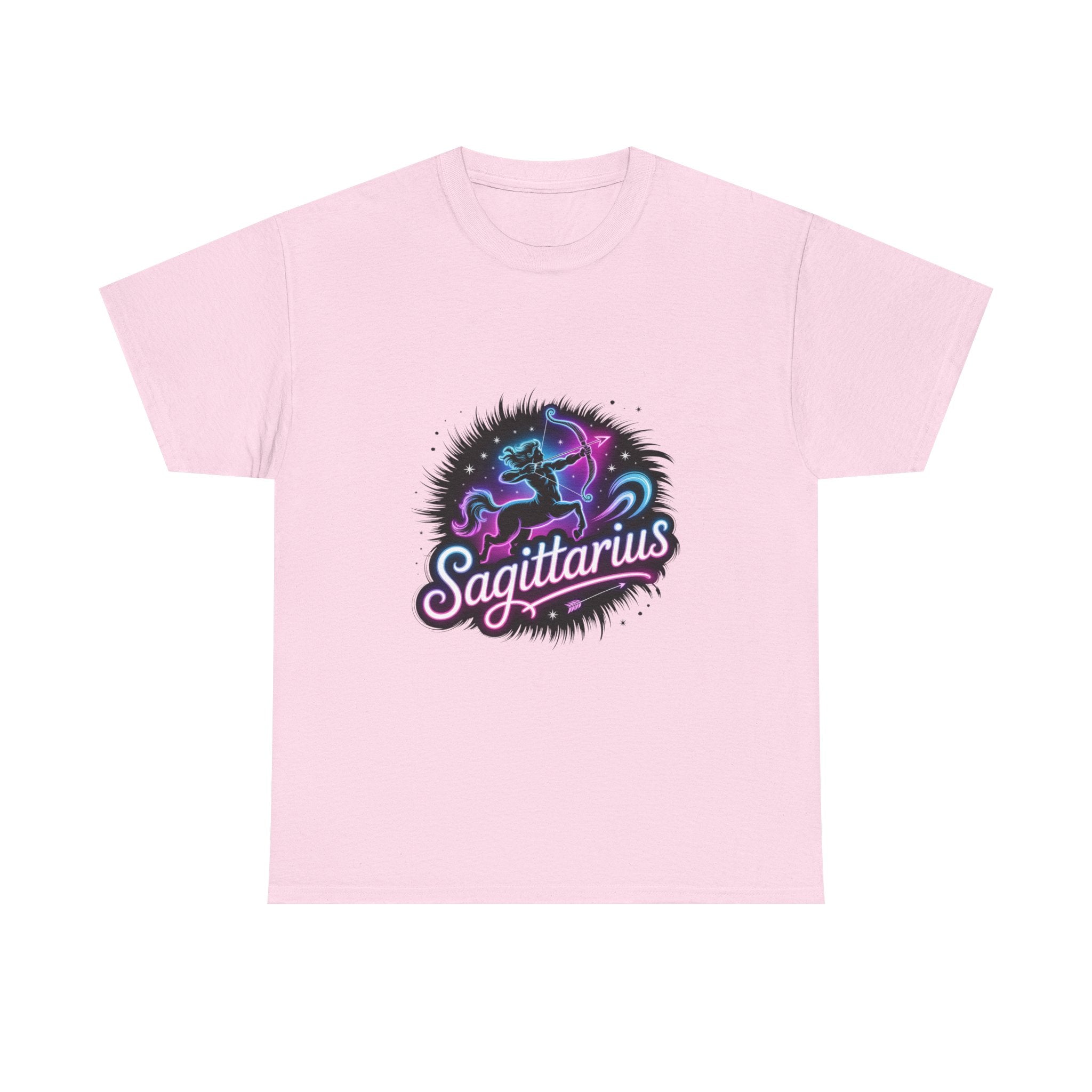 Neon Sagittarius Zodiac Tee