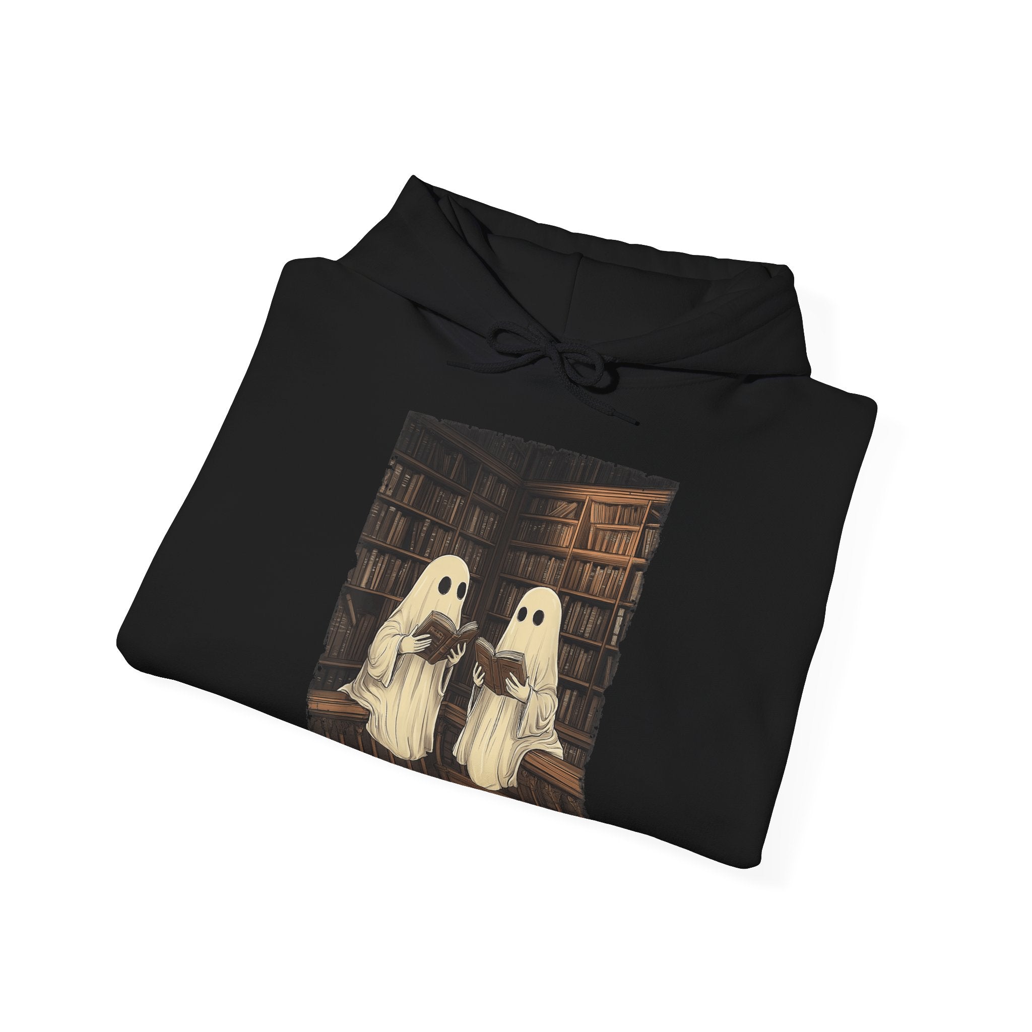 Halloween Ghost Book Reading Hoodie