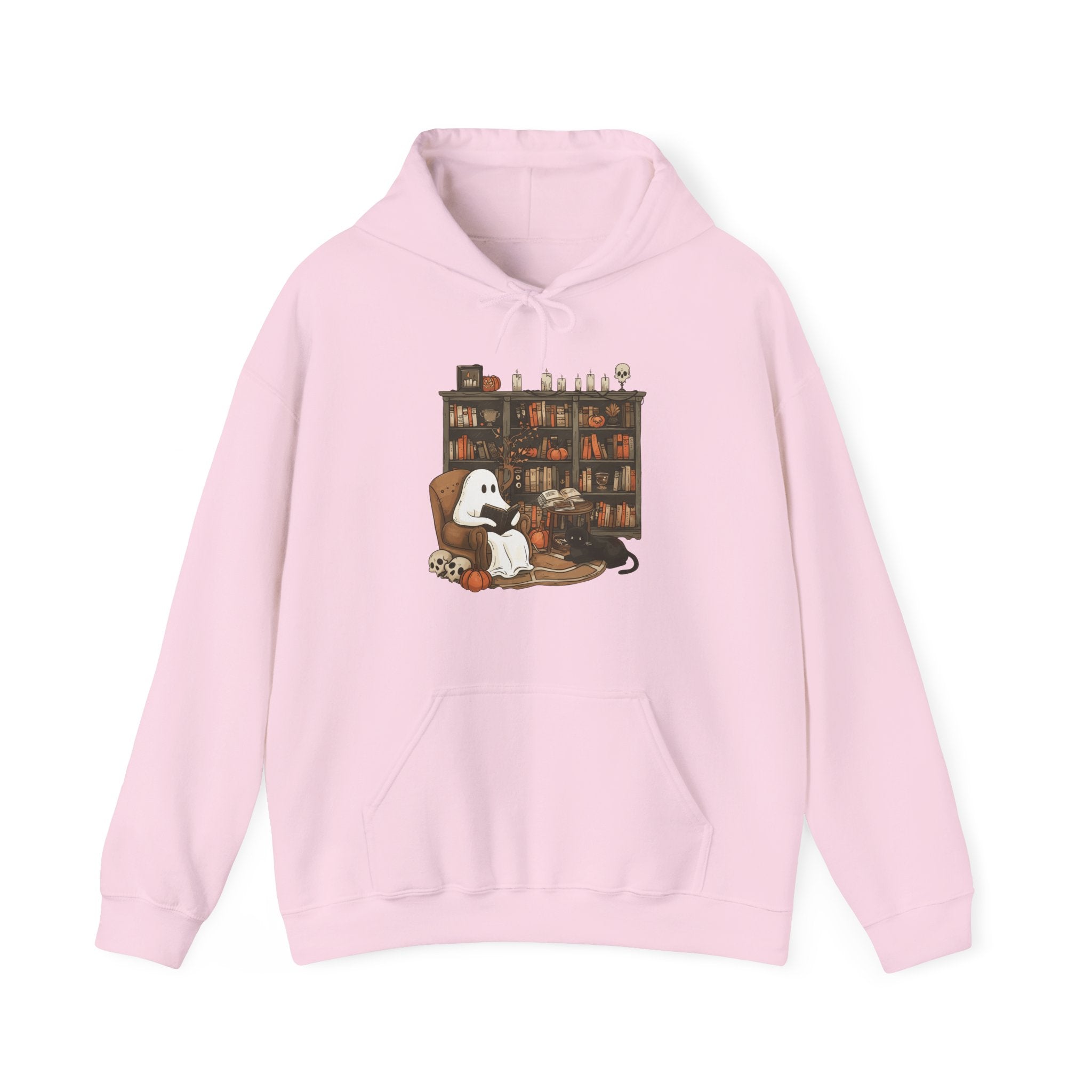 Ghost Reading Book Halloween Hoodie
