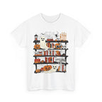 Funny Ghost Book Lovers Halloween Library Spooky Season Long Sleeve T-Shirt