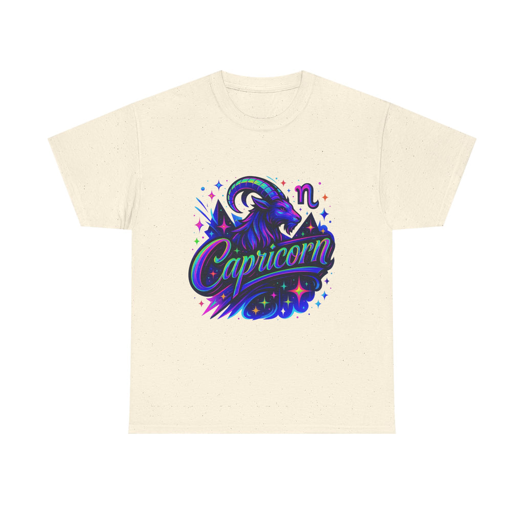 Neon Capricorn Zodiac Tee