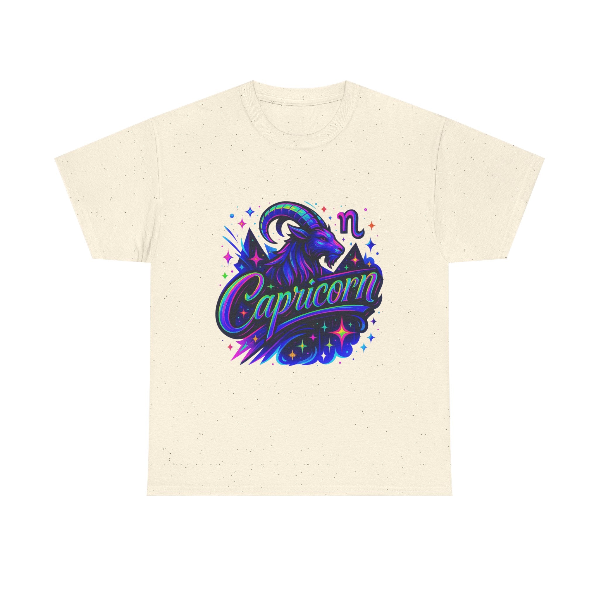 Neon Capricorn Zodiac Tee