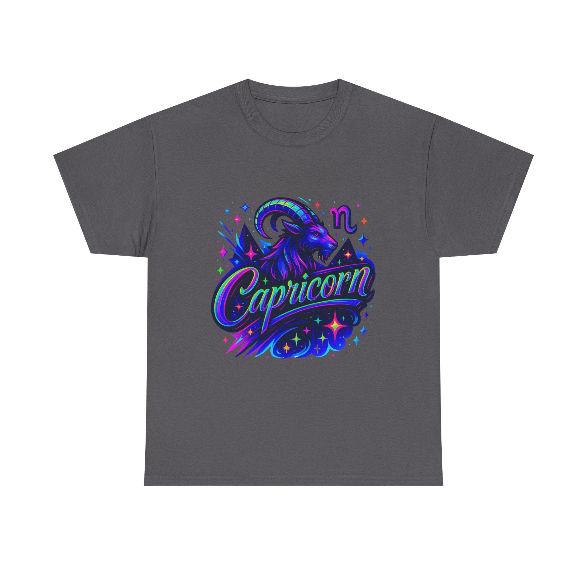 Neon Capricorn Zodiac Tee