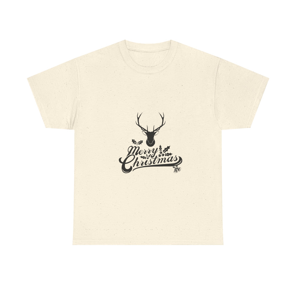 Deary Christmas Unisex Heavy Cotton Tee - Graphic Tee, Holiday T-Shirt, Festive Apparel, Winter Top, Novelty Xmas Shirt