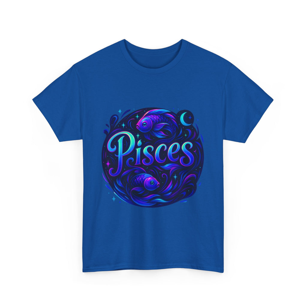 Neon Pisces Zodiac Tee
