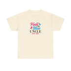 Uncle Loves You Pink or Blue Graphic Tee - Gift for Niece or Nephew, Family Reunion Shirt, Gender Reveal Party Outfit, Uncle's Birthday