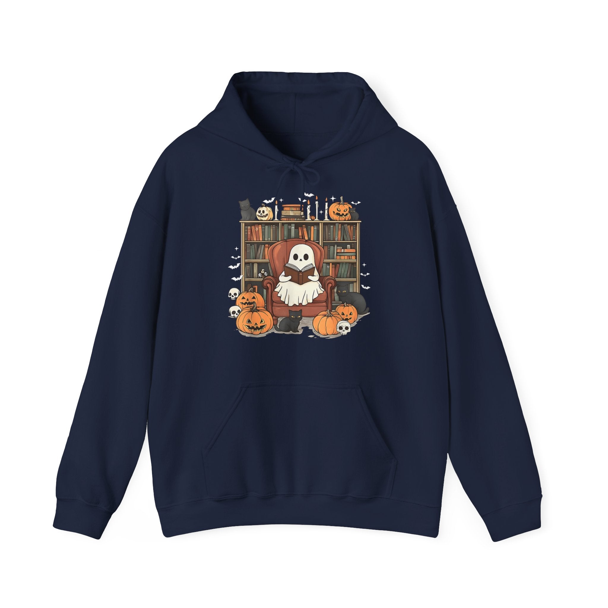 Ghost Library Halloween Hoodie