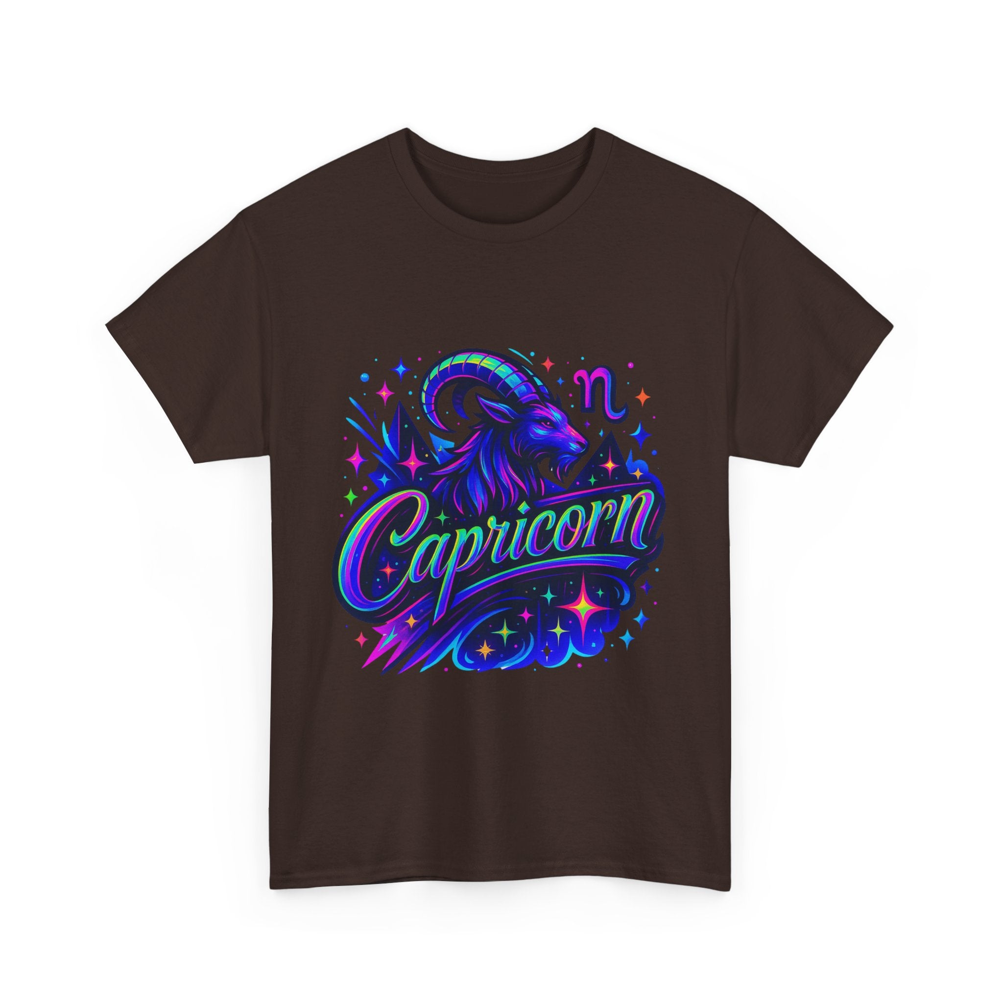 Neon Capricorn Zodiac Tee