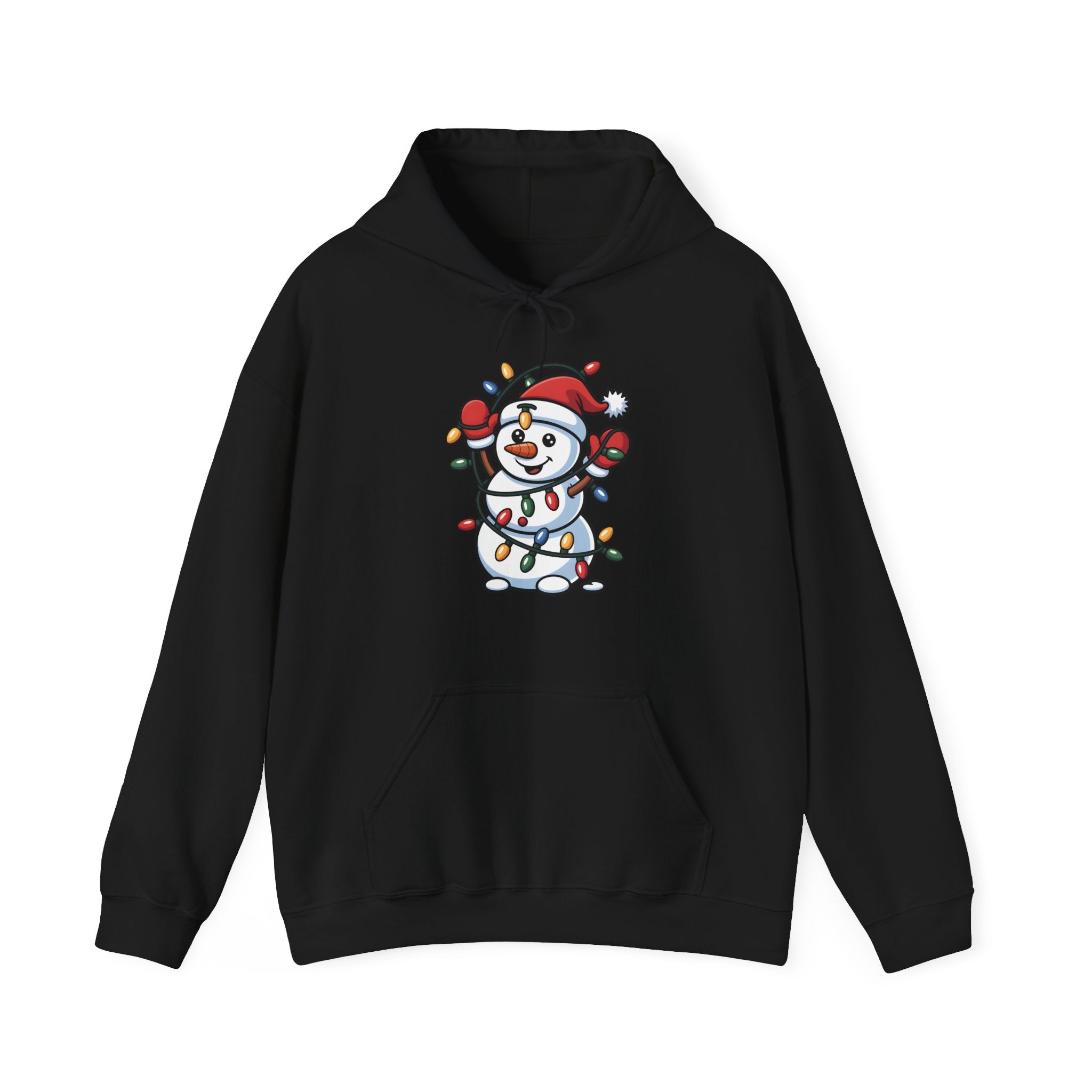 Christmas Lights Snowman Hoodie