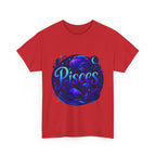 Neon Pisces Zodiac Tee