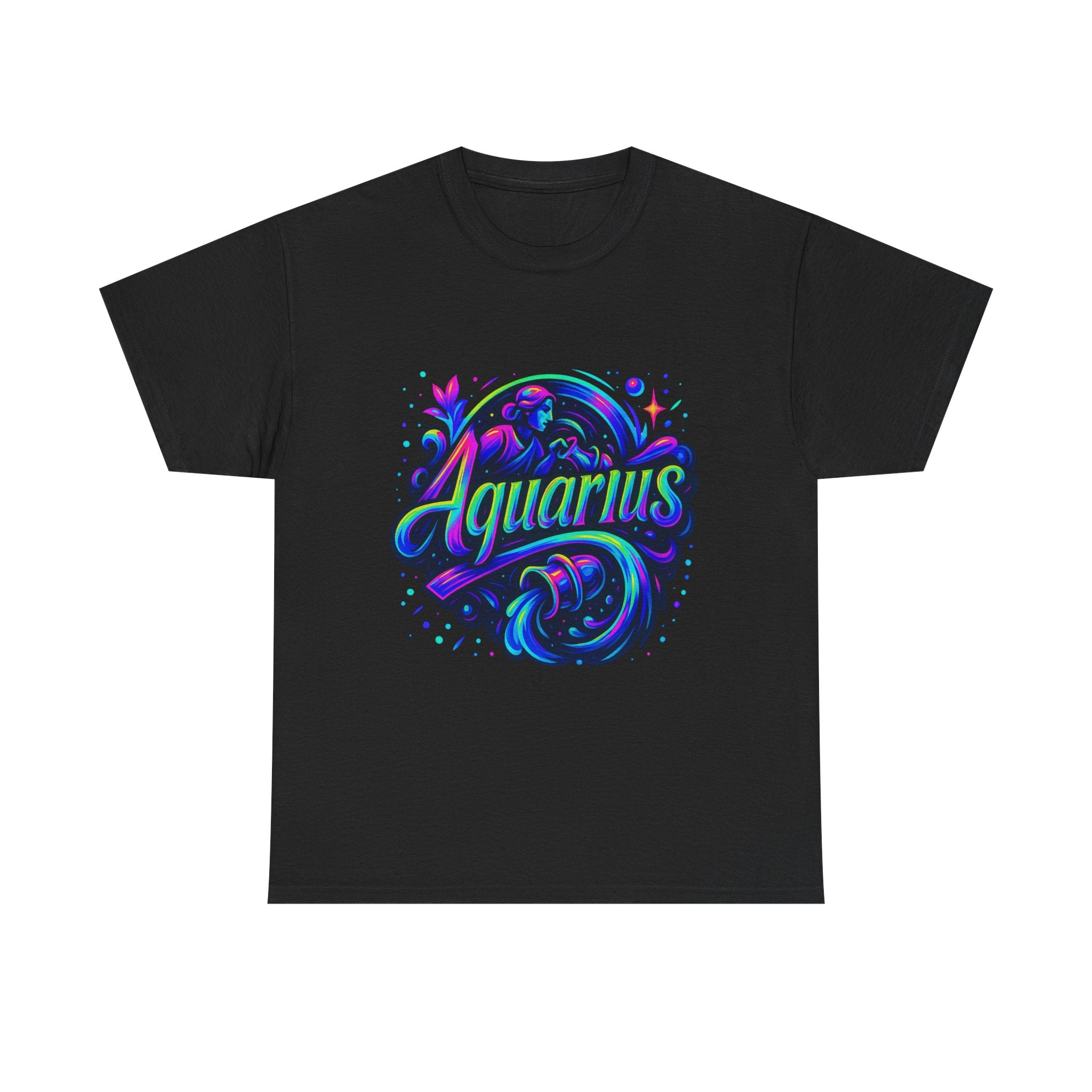 Neon Aquarius Zodiac Tee