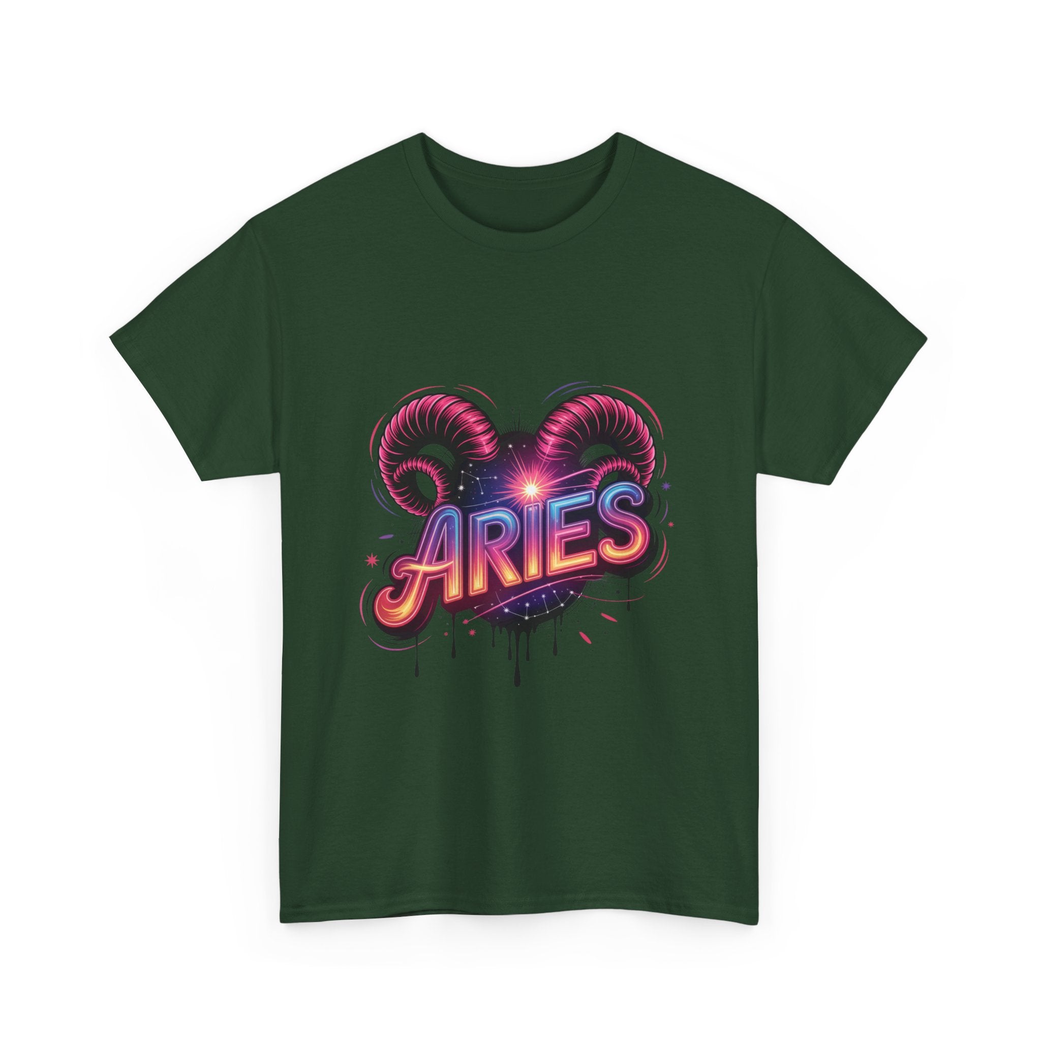 Neon Aries Zodiac Tee