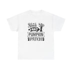 Black Cat Pumpkin Patch Halloween T-Shirt